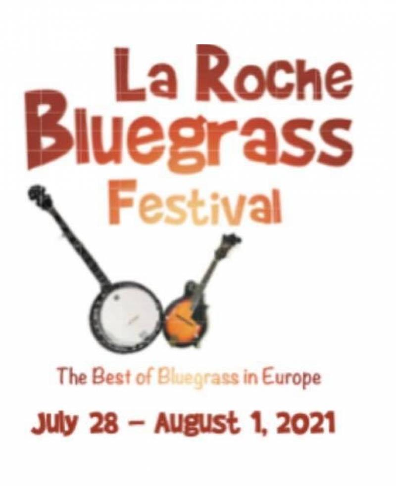 Affiche provisoire de La Roche Bluegrass Festival 2021.